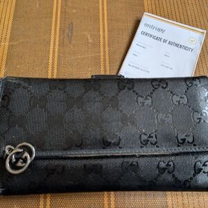 Vintage Gucci Black Designer Women's Clutch